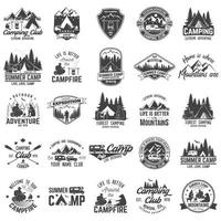 Summer camp. Vector illustration. Concept for shirt or logo, print, stamp or tee.