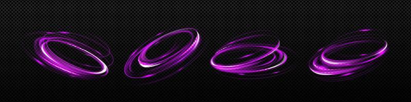 Glow spinning circles, speed, circle motion effect vector