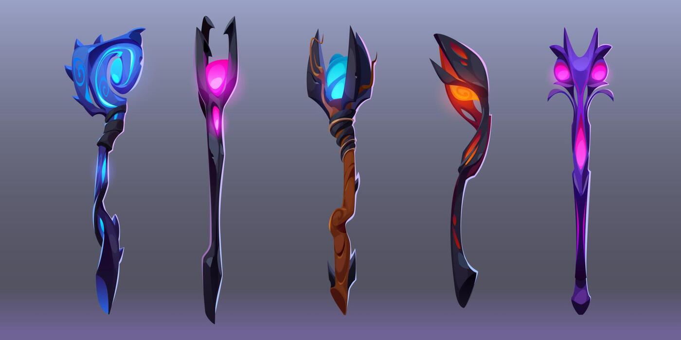 Wizard Staff Vector Art, Icons, and Graphics for Free Download