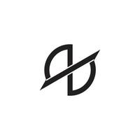 vector of letter qb slice blue motion clear design