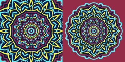 abstract round mandala traditional texture design vintage background for web or print vector element