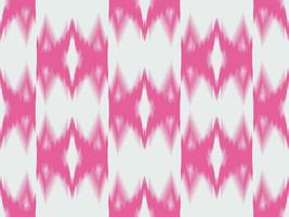 Ikat pattern emboidery style vector