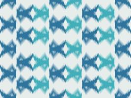 Ikat pattern emboidery style vector