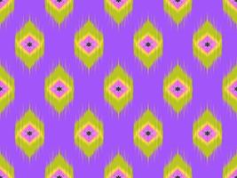 Ikat pattern emboidery style vector
