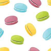 colorful macaroons background vector