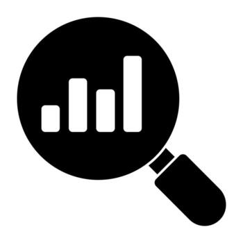 A unique design icon of data analysis vector