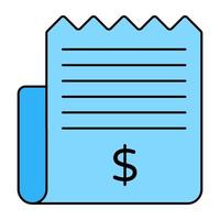 Modern design icon of invoice vector