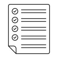 Icon of search list in flat style vector