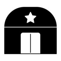 An icon design of military base vector