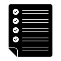 Icon of search list in flat style vector