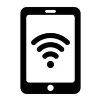 Modern design icon of mobile wifi vector