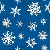 Seamless Snowflakes Pattern vector
