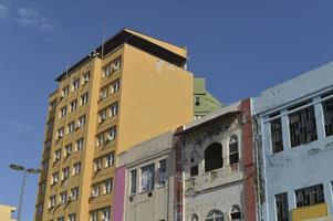 Facade of old buildings photo