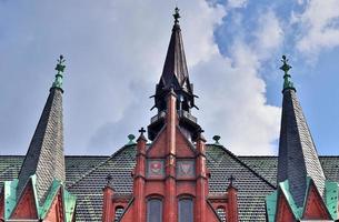 Detailed view on the northern german town hall found in Neumuenster photo