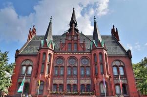 Detailed view on the northern german town hall found in Neumuenster photo