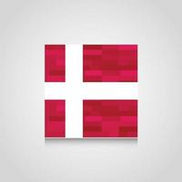 Denmark Abstract Flag Background vector