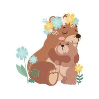 ilustrador vectorial de oso vector