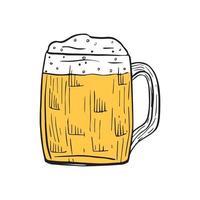 ilustrador vectorial de jarra de cerveza vector