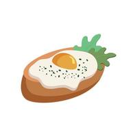 Vector illustrator of Egg dish