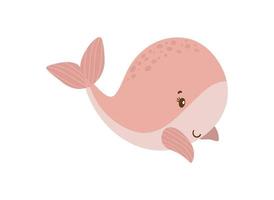 ilustrador vectorial de ballena vector