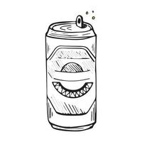 Vector illustrator of  Beer can