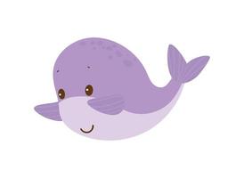 ilustrador vectorial de ballena vector