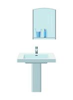 Vector illustrator of sink cabinet