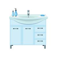 Vector illustrator of Sink cabinet