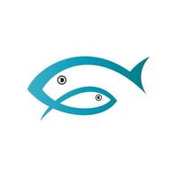 logotipo de pescado. icono de pescado. logotipo de animales signo de símbolo de pescado. plantilla de ilustración de vector de pescado lista para usar.