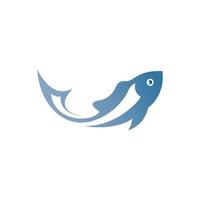 logotipo de pescado. icono de pescado. logotipo de animales signo de símbolo de pescado. plantilla de ilustración de vector de pescado lista para usar.