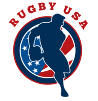 Rugby giocatore bandiera unito stati di America png