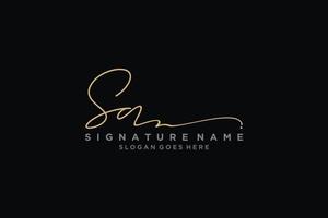 Initial SA Letter Signature Logo Template elegant design logo Sign Symbol template vector icon