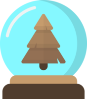 Natale cristallo palla illustrazione nel minimo stile png