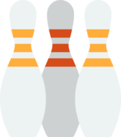 bowling-illustration im minimalen stil png