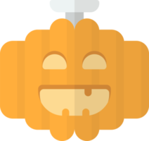 smiling pumpkin illustration in minimal style png