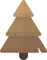 illustration d'arbre de noël dans un style minimal png