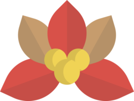 illustration de bouquet de noël joyeux dans un style minimal png