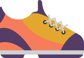 Sportschool schoenen illustratie in minimaal stijl png