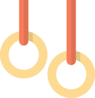 Gymnastic Rings illustration in minimal style png