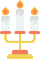 ilustración de velas en estilo minimalista png