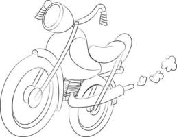 dibujo a mano diseño de impresión de moto patrón sin costuras. diseño de ilustraciones vectoriales para telas de moda, gráficos textiles y estampados. vector