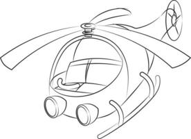 diseño de impresión de helicóptero de dibujo a mano patrón sin costuras. diseño de ilustraciones vectoriales para telas de moda, gráficos textiles y estampados. vector