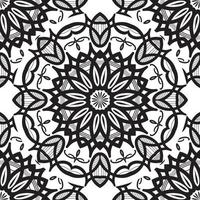 patrones ornamentales de mandala con diseño único, mandala para henna, mehndi, tatuaje, decoración. ornamento decorativo en estilo étnico oriental. página de libro para colorear vector