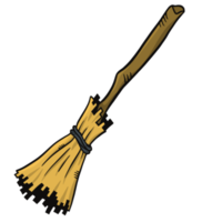 Halloween cartoon Witch broom png