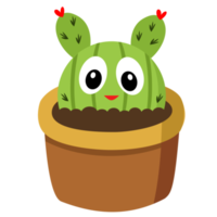 cactus verde en maceta cactaceae png