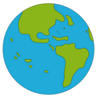 Globe world icon showing countries png