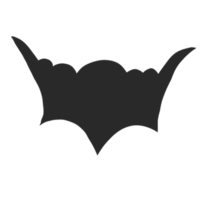 black bat halloween png