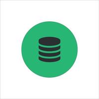 Database icons template clssic design vector