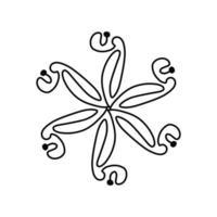 Flower Mandalas. decorative elements. ornate pattern, vector illustration. Islamic, Arabic, Indian motifs.