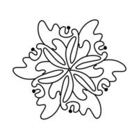 Flower Mandalas. decorative elements. ornate pattern, vector illustration. Islamic, Arabic, Indian motifs.